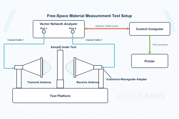 electromagnetic material parameter measurement systems